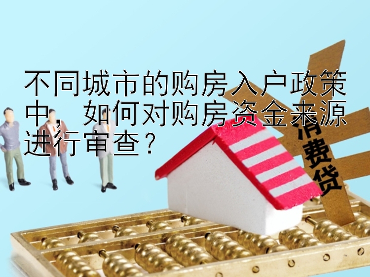 不同城市的购房入户政策中，如何对购房资金来源进行审查？