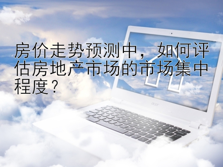 房价走势预测中，如何评估房地产市场的市场集中程度？