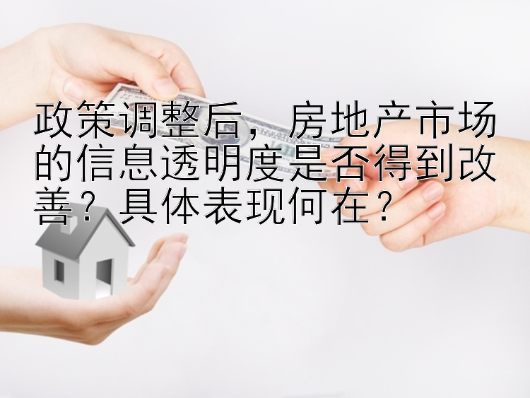 政策调整后，房地产市场的信息透明度是否得到改善？具体表现何在？