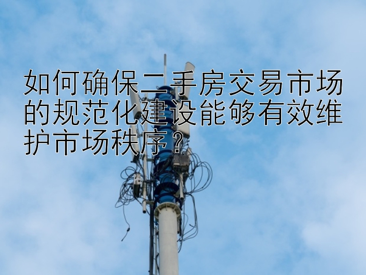 如何确保二手房交易市场的规范化建设能够有效维护市场秩序？