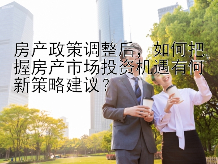 房产政策调整后，如何把握房产市场投资机遇有何新策略建议？